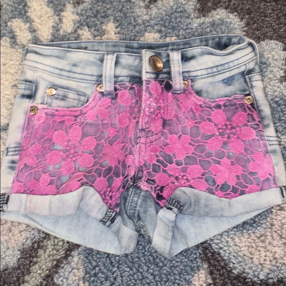 Justice Premium Purple Lace Shorts